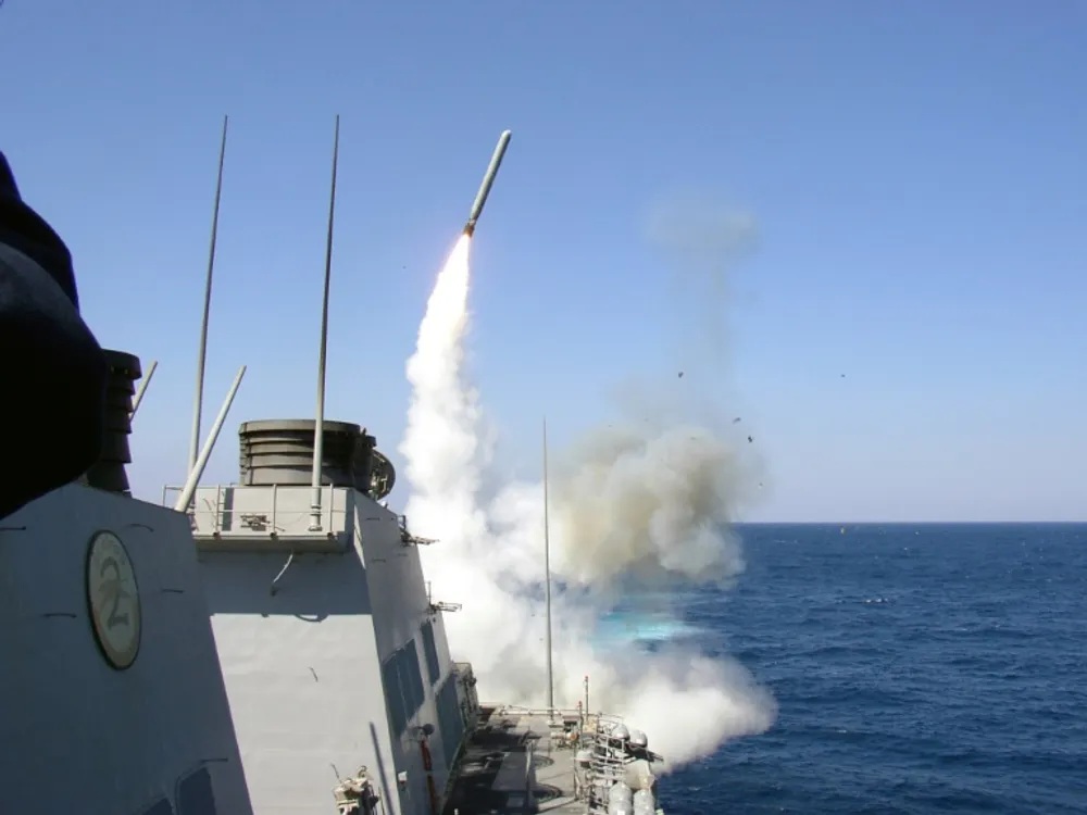 File photo of guided missile destroyer USS Porter launching a Tomahawk missile HO (photo: CHINFO / Navy Visual News Service / AFP)